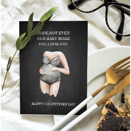 Funny Happy Pregnant Valentinstag Gift Feiertagskarte