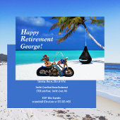 Funny Happy Retirement Party - Biker Motorradfahre Einladung