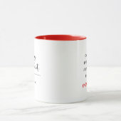 Funny Happy Retirement Red Heart Tasse (Zentrum)
