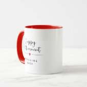 Funny Happy Retirement Red Heart Tasse (Vorderseite Links)