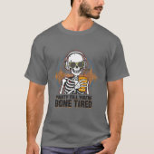 Funny Happy Skeleton Party Dinosaur Shirt (Vorderseite)