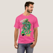 Funny Happy St Pat Rex Day Trex Dinosaur St Patric T-Shirt (Vorne ganz)