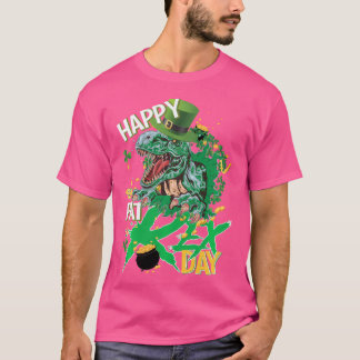 Funny Happy St Pat Rex Day Trex Dinosaur St Patric T-Shirt