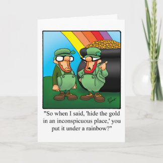 Funny Happy St. Patrick's Day Card Karte