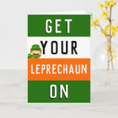 Funny Happy St. Patrick's Day Karte (Gelbe Blume)