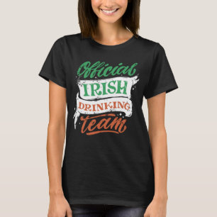 Funny Happy St. Patrick's Day Trinken Männer Frau  T-Shirt
