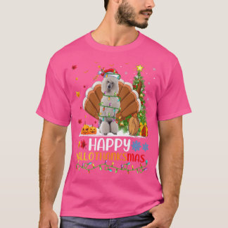 Funny Happy Standard Poodle Dog HelloDankeMas T-Shirt