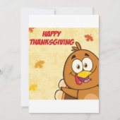 Funny Happy Thanksgiving Einladung (Vorderseite)