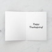Funny Happy Thanksgiving Grußkarte Feiertagskarte (Innenseite)