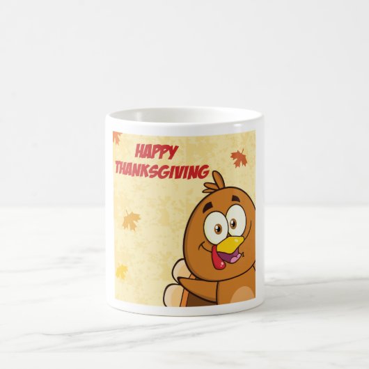 Funny Happy Thanksgiving Kaffeetasse (Mittel)