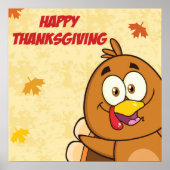 Funny Happy Thanksgiving Poster (Vorne)
