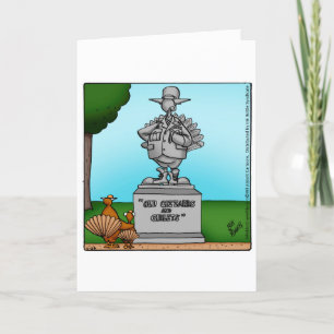 Funny Happy Thanksgiving Spaß Grußkarte Feiertagskarte