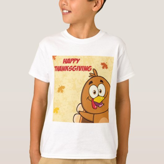 Funny Happy Thanksgiving T-Shirt (Vorderseite)