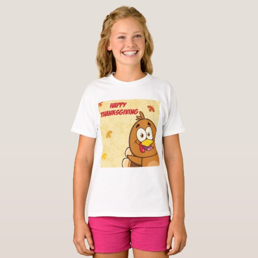 Funny Happy Thanksgiving T-Shirt (Vorne ganz)