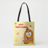 Funny Happy Thanksgiving Tasche (Vorderseite)