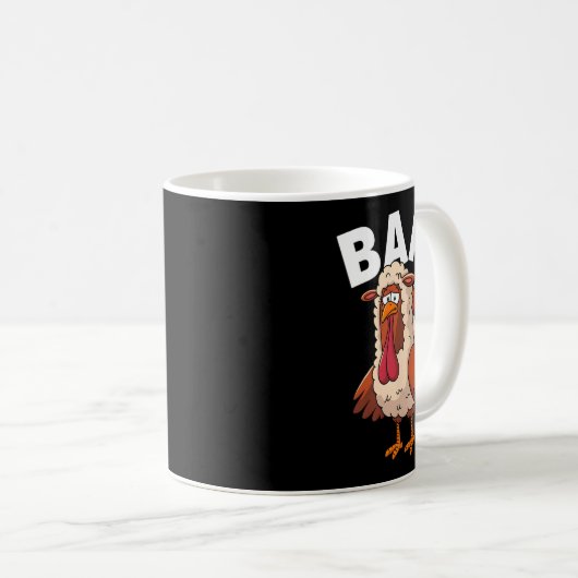 Funny Happy Thanksgiving Turkey A Lamb Costume Kaffeetasse (VorderseiteRechts)