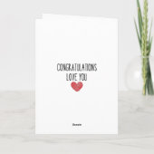 Funny Happy Toaster: Ein Toast zum glücklichen Paa Karte (Rückseite)