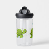 Funny Happy Tortoise Cartoon Trinkflasche (Vorne)