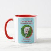 Funny Happy Valentine Dog Pun Coffee Tasse (Links)