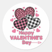Funny Happy Valentine’s Day Love Stickers (Vorderseite)