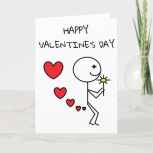 Funny Happy Valentine's Day Card Feiertagskarte