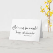 Funny Happy Valentines Day Gift für Boyfriend Karte (Gelbe Blume)