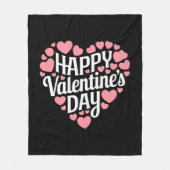 Funny Happy Valentines Day Herzlich Liebe Fleecedecke (Vorderseite)
