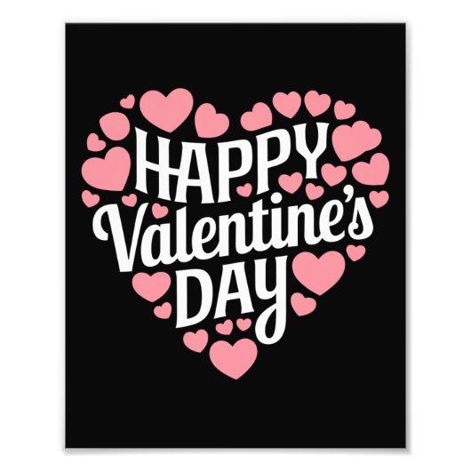 Funny Happy Valentines Day Herzlich Liebe Fotodruck (Vorne)