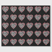 Funny Happy Valentines Day Herzlich Liebe Geschenkpapier (Flach)