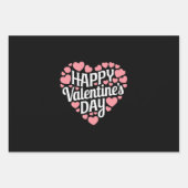 Funny Happy Valentines Day Herzlich Liebe Geschenkpapier Set (Vorderseite)