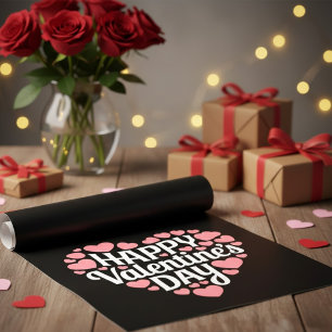 Funny Happy Valentines Day Herzlich Liebe Geschenkpapier Set