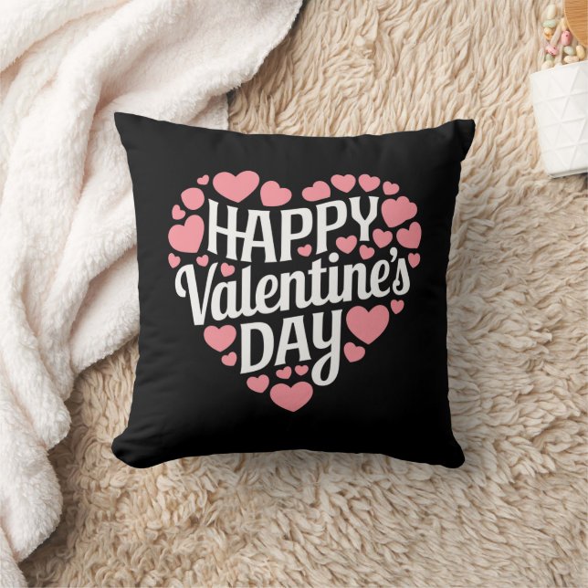 Funny Happy Valentines Day Herzlich Liebe Kissen (Decke)