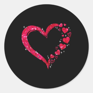 Funny Happy Valentines Day Herzlich Liebe Locarno Runder Aufkleber