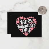 Funny Happy Valentines Day Herzlich Liebe Mitteilungskarte (Vorderseite/Rückseite Beispiel)