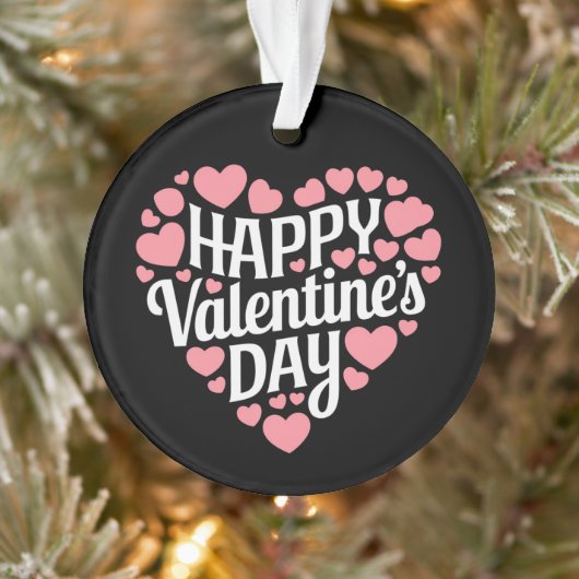 Funny Happy Valentines Day Herzlich Liebe Ornament (Baum)