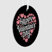 Funny Happy Valentines Day Herzlich Liebe Ornament (Vorderseite)