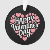 Funny Happy Valentines Day Herzlich Liebe Ornament (Vorderseite)