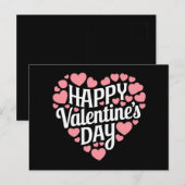 Funny Happy Valentines Day Herzlich Liebe Postkarte (Vorne/Hinten)