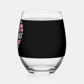 Funny Happy Valentines Day Herzlich Liebe Weinglas Ohne Stiel (Rechts)