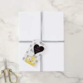 Funny Happy Valentine's Day "Mine Pattern" Chick Geschenkanhänger (Mit Garn)