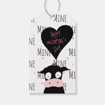 Funny Happy Valentine's Day "Mine Pattern" Kuh