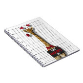 Funny Happy Valentine's Day Mugshot Guilty Giraffe Notizblock (Rechte Seite)