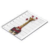 Funny Happy Valentine's Day Mugshot Guilty Giraffe Notizblock (Linke Seite)