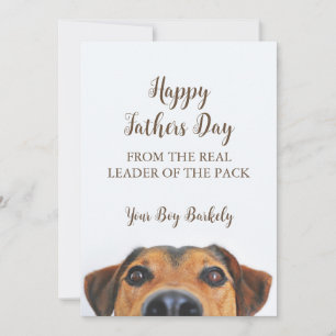 Funny Happy Väter Day from Dog Feiertagskarte