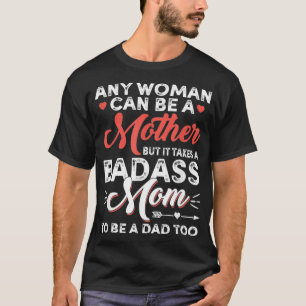 Funny Happy Väter Day to the Best Single Mama Gif T-Shirt