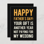 Funny Happy Vatertag Feiertagskarte (Vorne/Hinten)