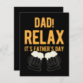 Funny Happy Vatertag Feiertagskarte (Vorne/Hinten)
