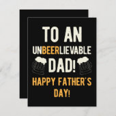 Funny Happy Vatertag Feiertagskarte (Vorne/Hinten)