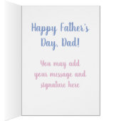 Funny Happy Vatertag Grußkarte (Innen (Rechts))