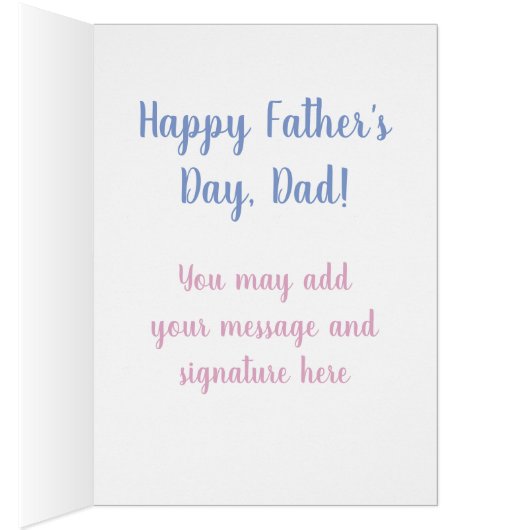 Funny Happy Vatertag Grußkarte (Innen (Rechts))